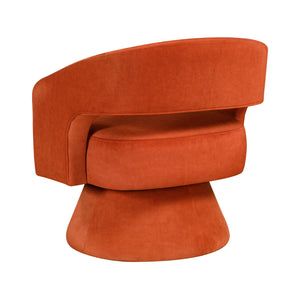 Arden Velvet Fabric Swivel Chair
