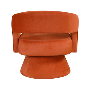 Arden Velvet Fabric Swivel Chair