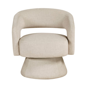 Arden Velvet Fabric Swivel Chair