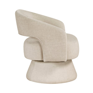 Arden Velvet Fabric Swivel Chair