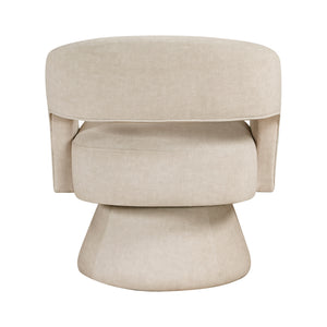 Arden Velvet Fabric Swivel Chair