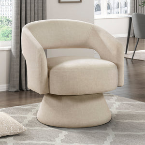 Arden Velvet Fabric Swivel Chair