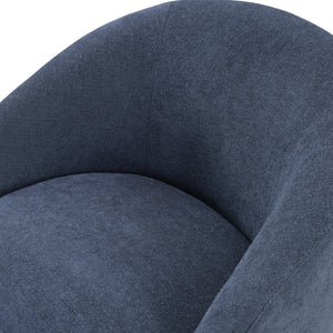 Tapestry Boucle Fabric Swivel Chair