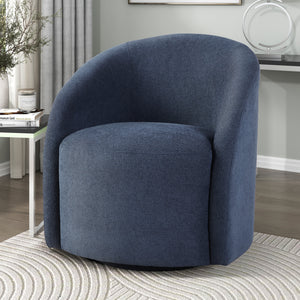 Tapestry Boucle Fabric Swivel Chair