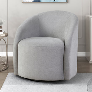 Tapestry Boucle Fabric Swivel Chair
