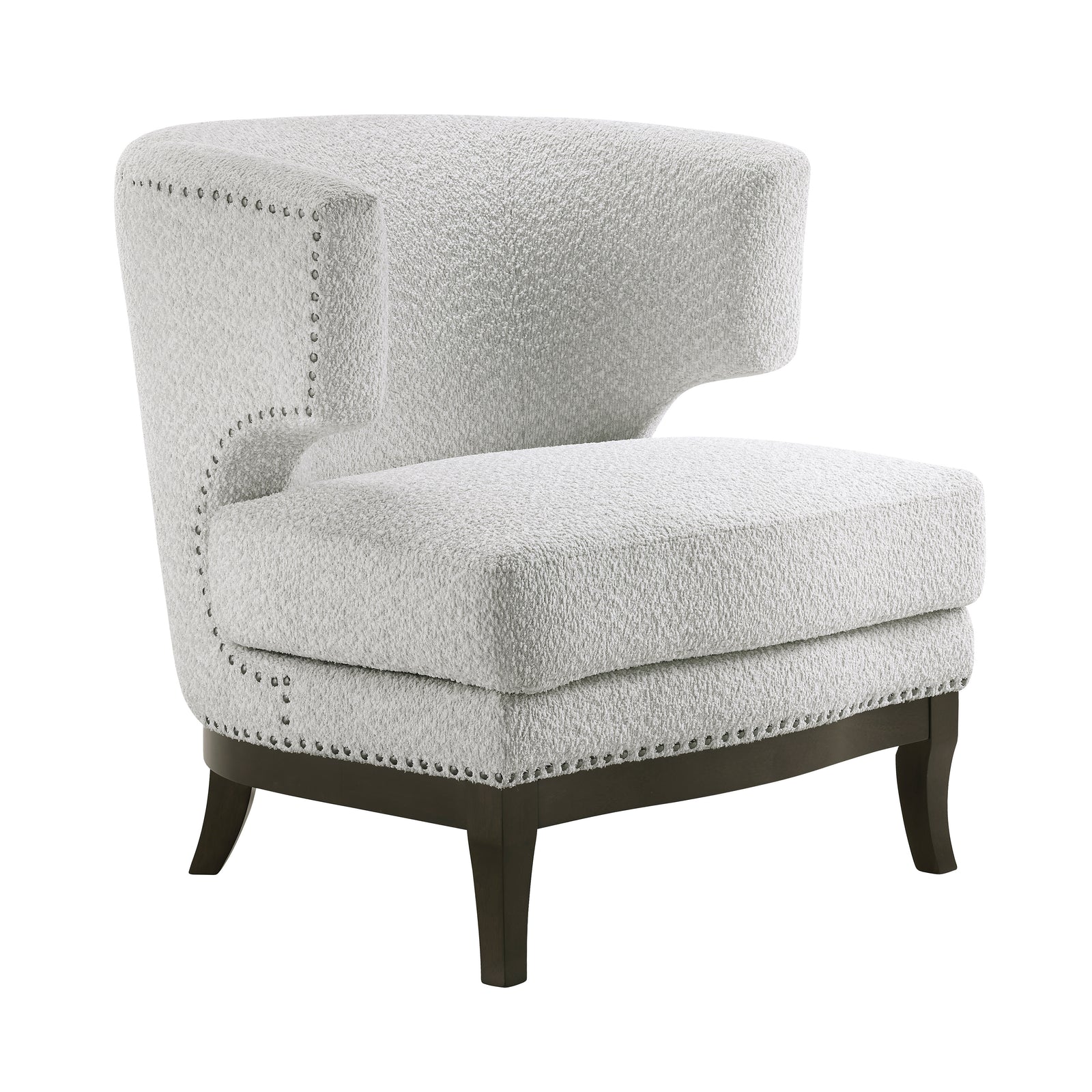 Mantello Boucle Fabric Accent Chair