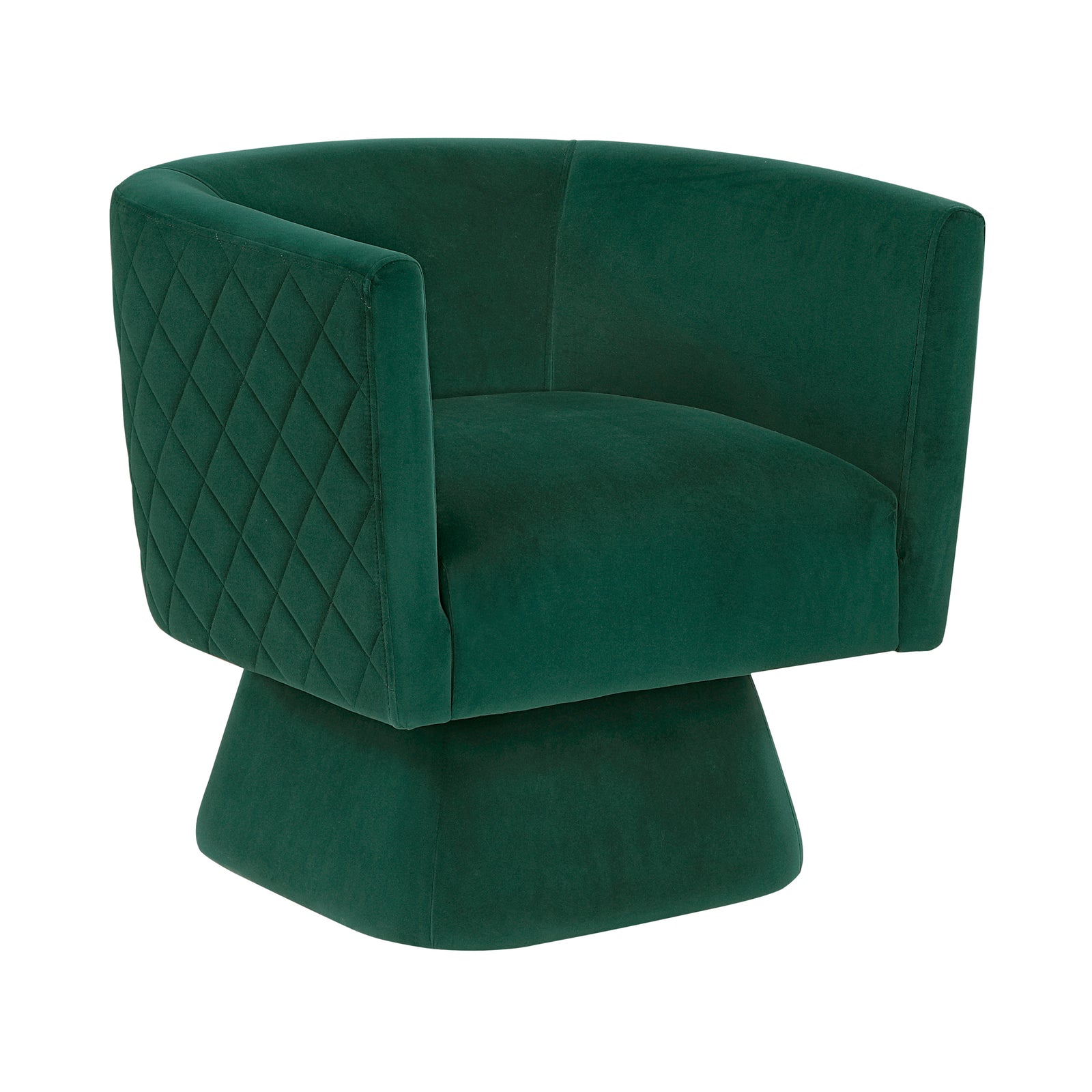 Gale Velvet Fabric Swivel Chair