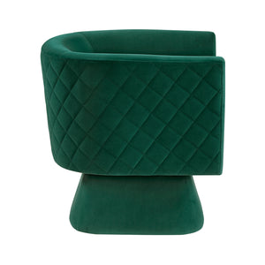 Gale Velvet Fabric Swivel Chair