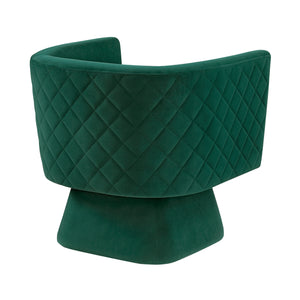 Gale Velvet Fabric Swivel Chair