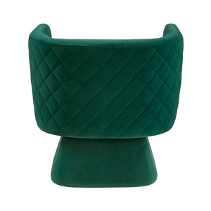 Gale Velvet Fabric Swivel Chair