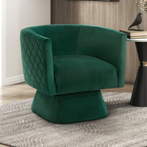 Gale Velvet Fabric Swivel Chair