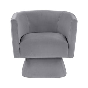 Gale Velvet Fabric Swivel Chair