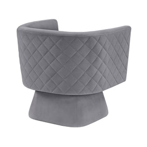 Gale Velvet Fabric Swivel Chair