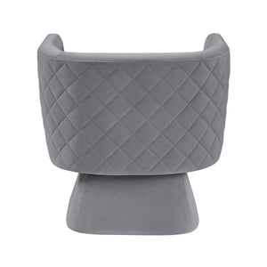 Gale Velvet Fabric Swivel Chair