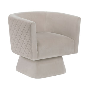 Gale Velvet Fabric Swivel Chair