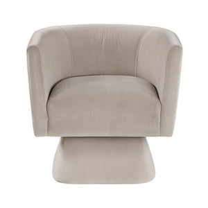 Gale Velvet Fabric Swivel Chair