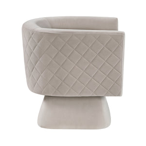 Gale Velvet Fabric Swivel Chair