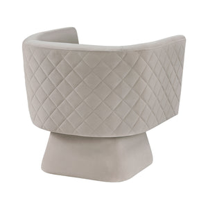 Gale Velvet Fabric Swivel Chair
