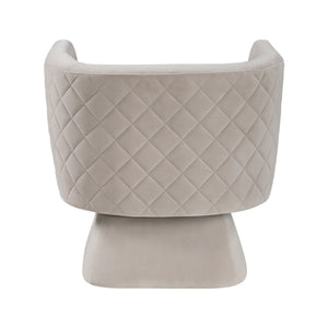 Gale Velvet Fabric Swivel Chair