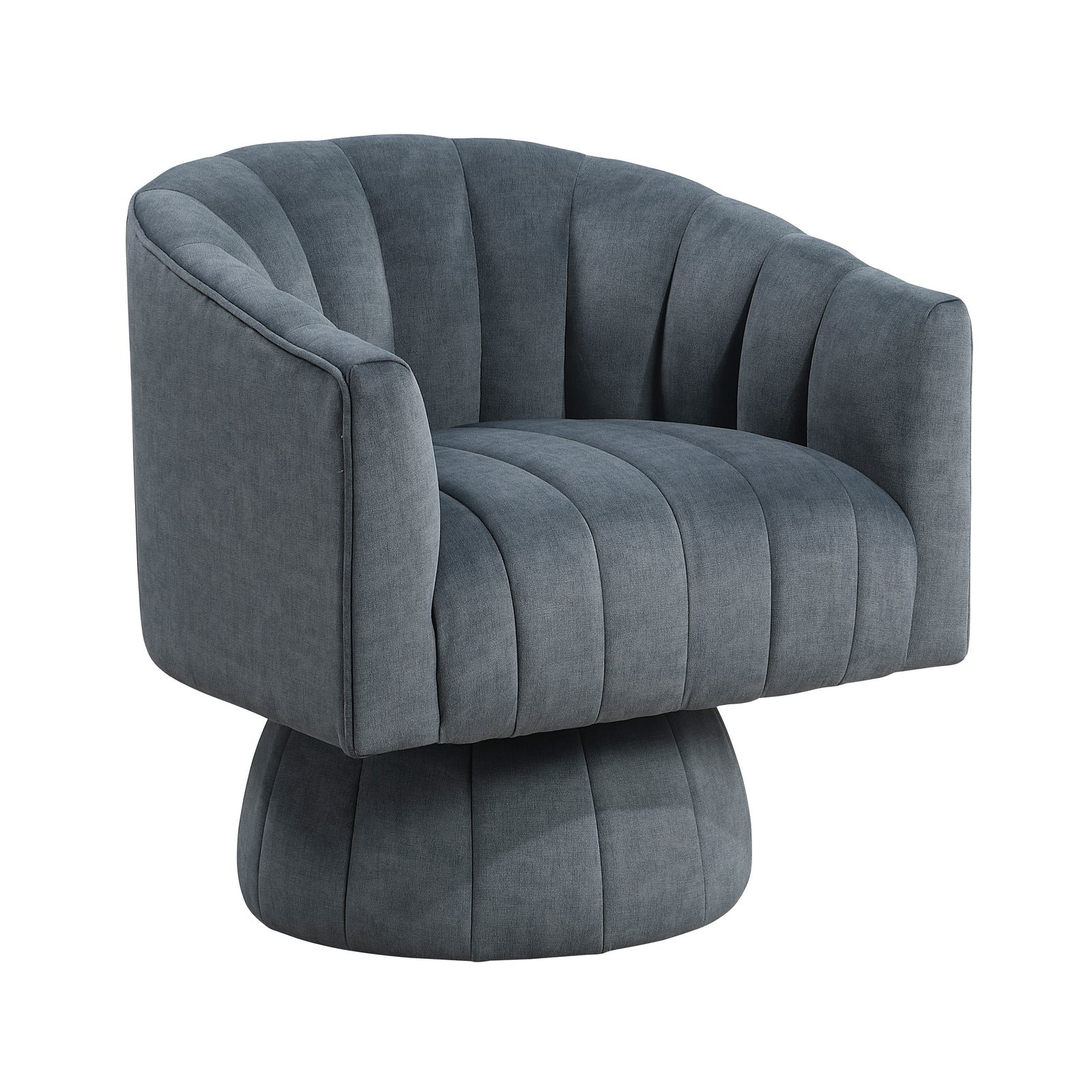 Briar Velvet Fabric Swivel Chair