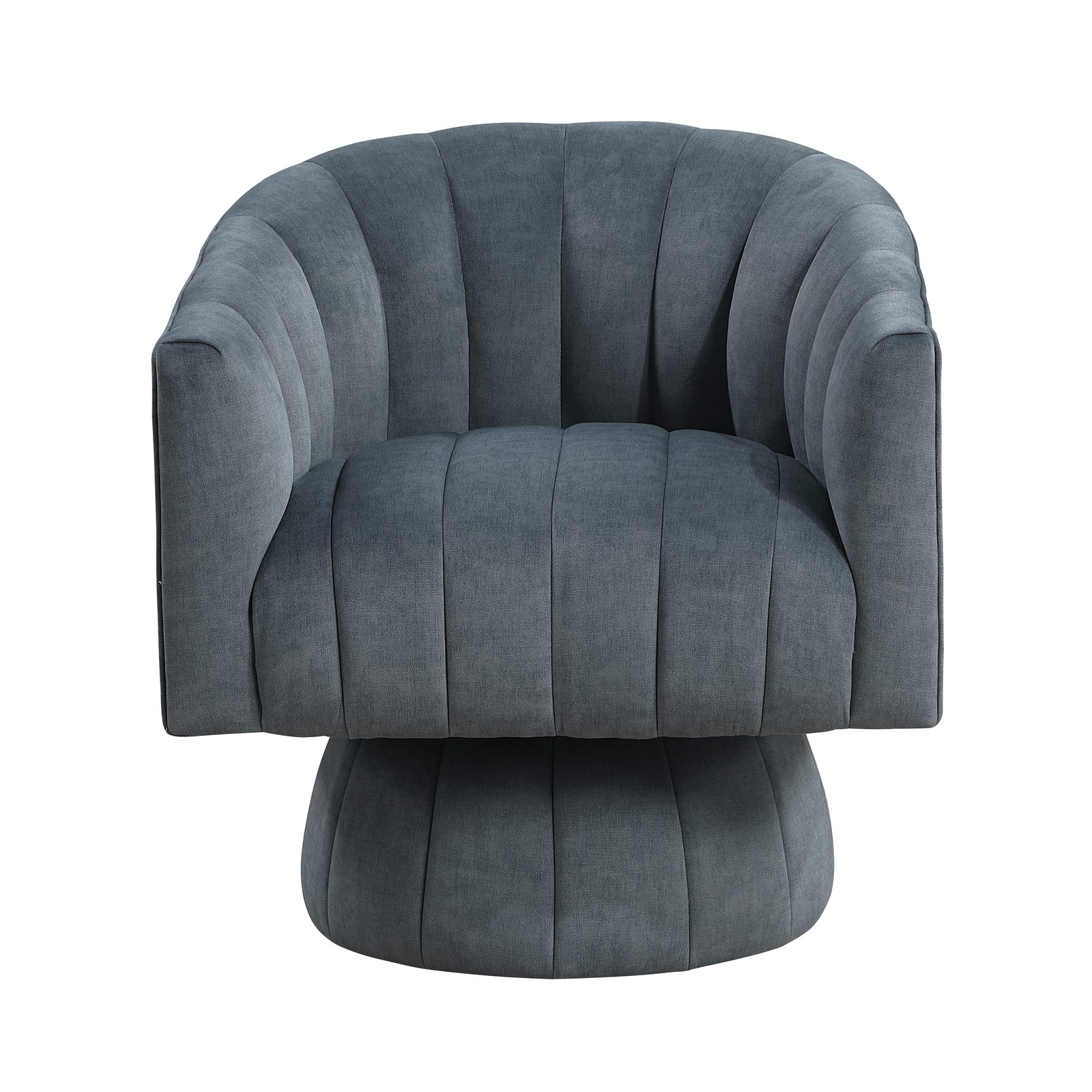 Briar Velvet Fabric Swivel Chair
