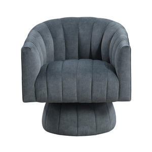 Briar Velvet Fabric Swivel Chair