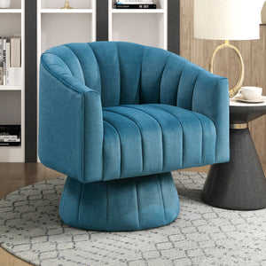 Briar Velvet Fabric Swivel Chair