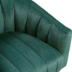 Briar Velvet Fabric Swivel Chair