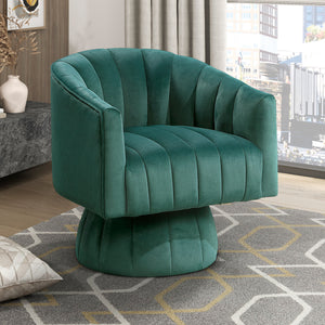 Briar Velvet Fabric Swivel Chair