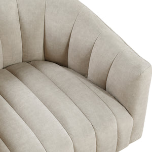 Briar Velvet Fabric Swivel Chair