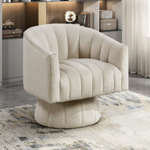 Briar Velvet Fabric Swivel Chair