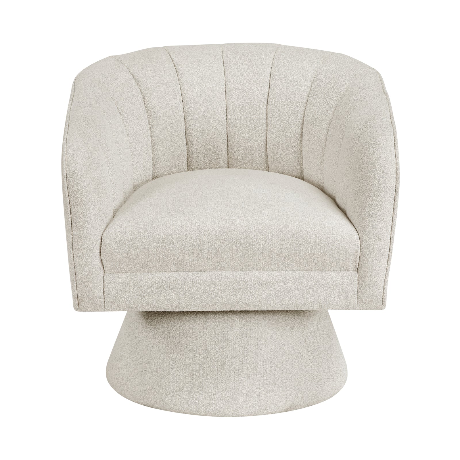 Willow Boucle Fabric Swivel Chair