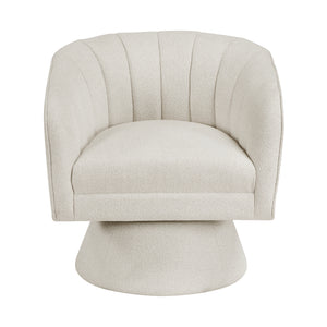 Willow Boucle Fabric Swivel Chair
