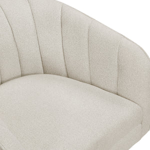 Willow Boucle Fabric Swivel Chair