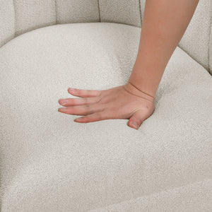 Willow Boucle Fabric Swivel Chair