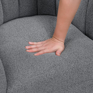 Willow Boucle Fabric Swivel Chair