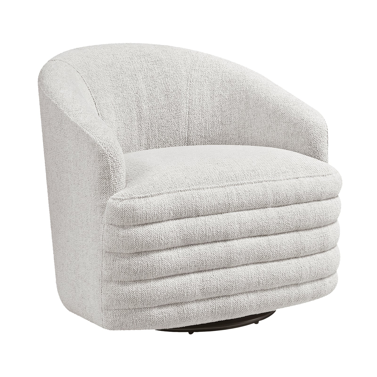 Batraw Chenille Fabric Swivel Chair