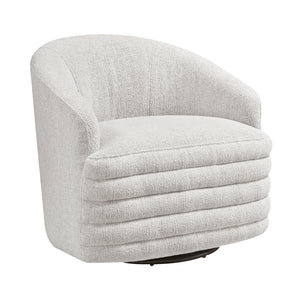 Batraw Chenille Fabric Swivel Chair