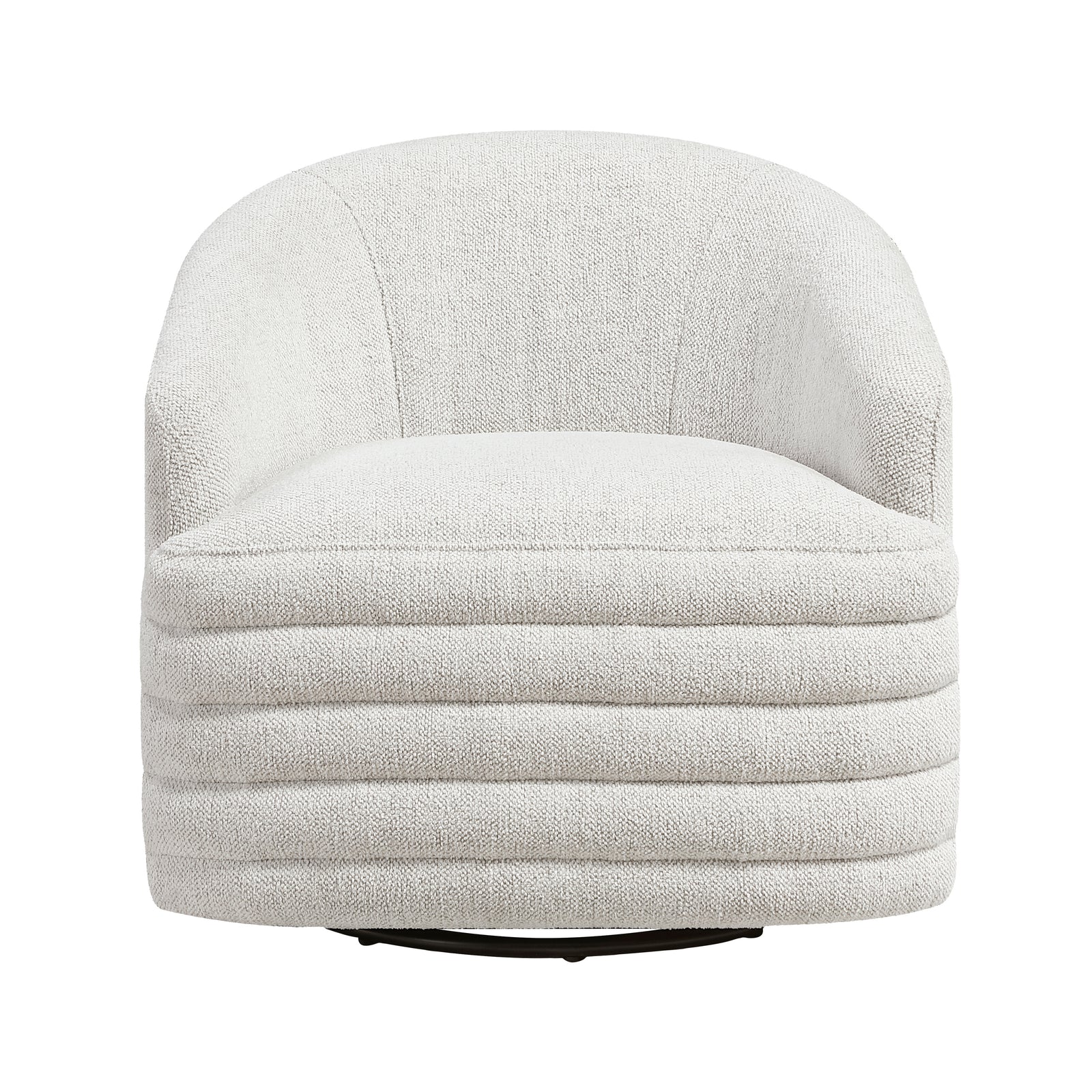 Batraw Chenille Fabric Swivel Chair