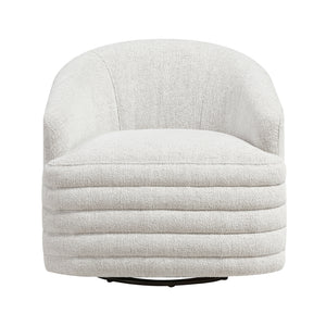 Batraw Chenille Fabric Swivel Chair