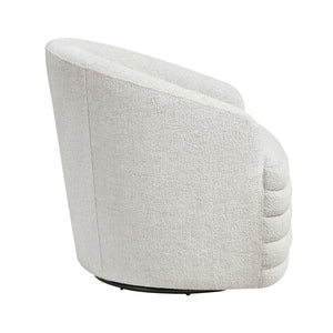 Batraw Chenille Fabric Swivel Chair