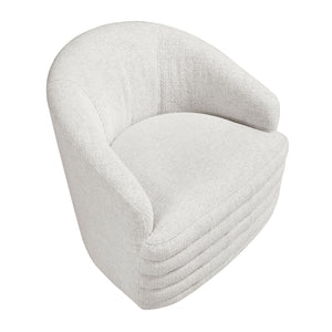 Batraw Chenille Fabric Swivel Chair