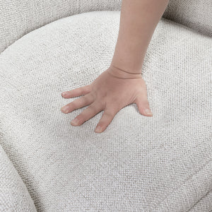 Batraw Chenille Fabric Swivel Chair