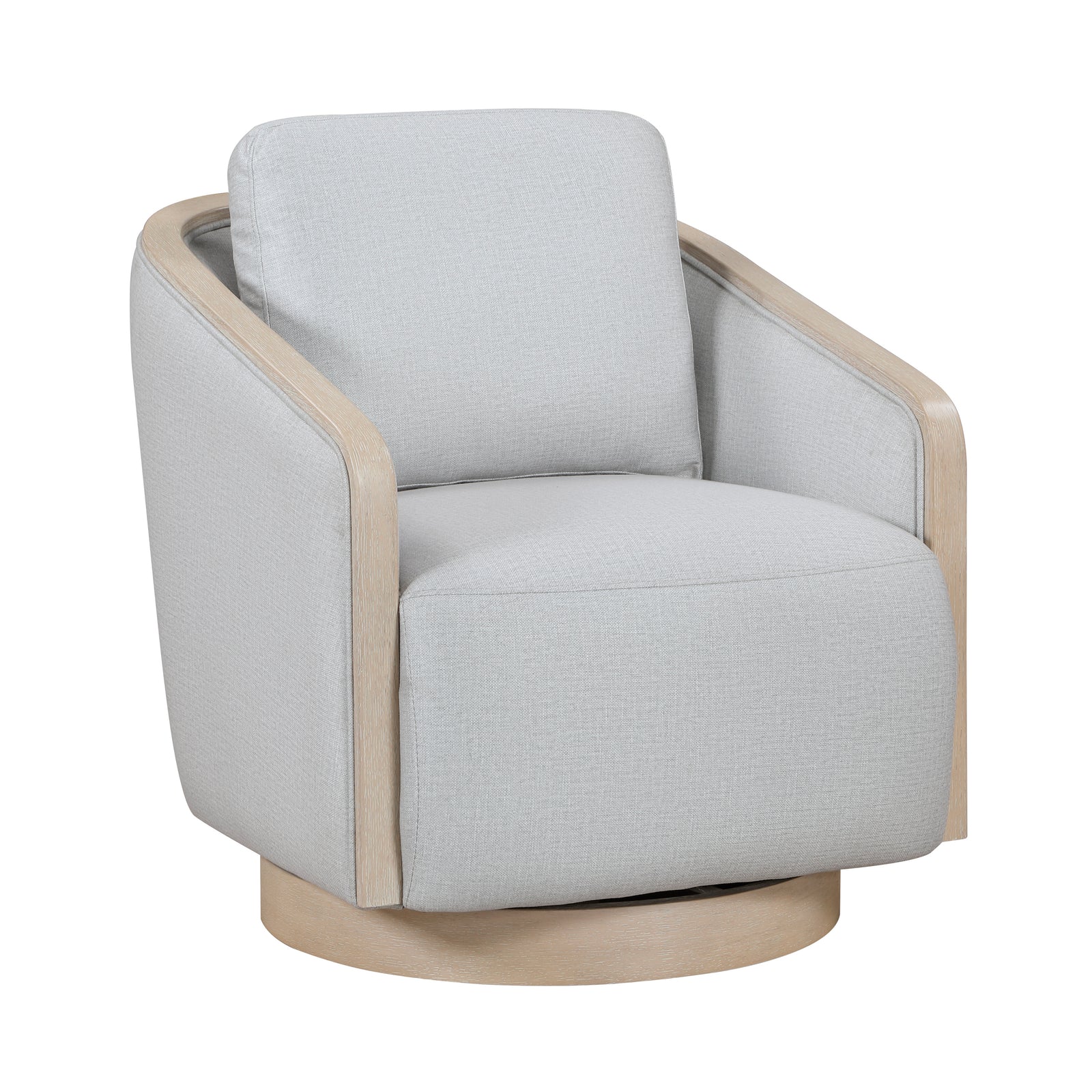 Pond Textured Fabric Swivel Chair
