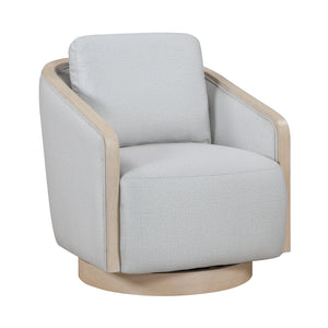 Pond Textured Fabric Swivel Chair