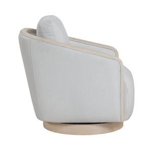 Pond Textured Fabric Swivel Chair