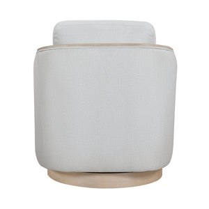 Pond Textured Fabric Swivel Chair