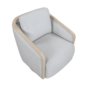 Pond Textured Fabric Swivel Chair