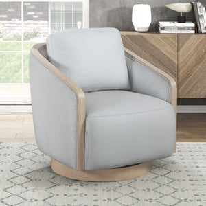 Pond Textured Fabric Swivel Chair