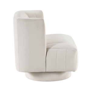Bay Textured Fabric Swivel Chair
